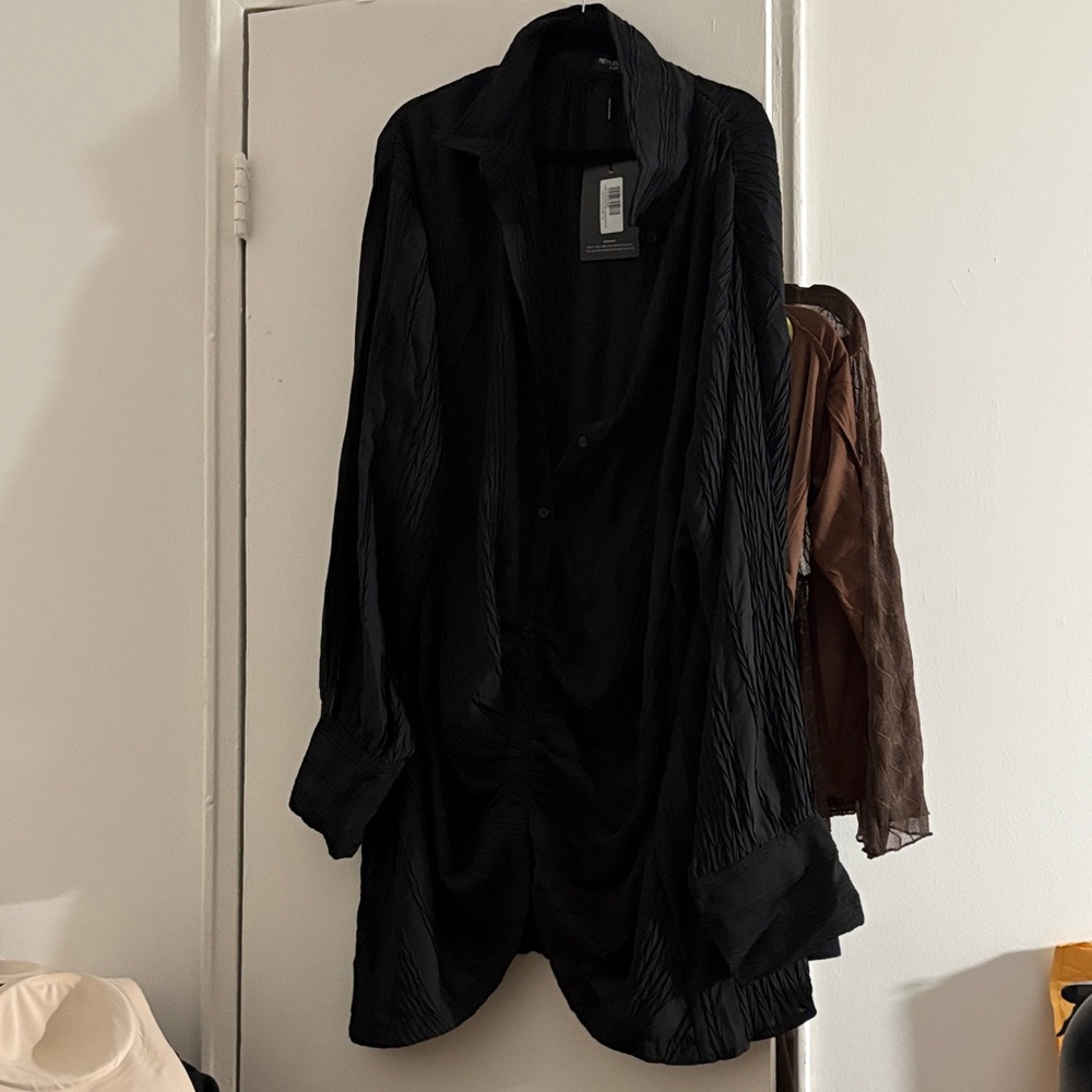 PrettyLittleThing Black Long Sleeve Dress